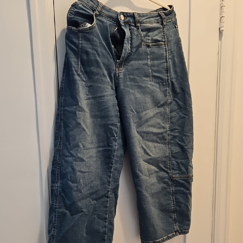 Pilcro Blue Cropped Pants